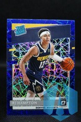 2020-21 Panini Donruss Optic Rated Blue Velocity Prizm RJ Hampton #174 Rookie